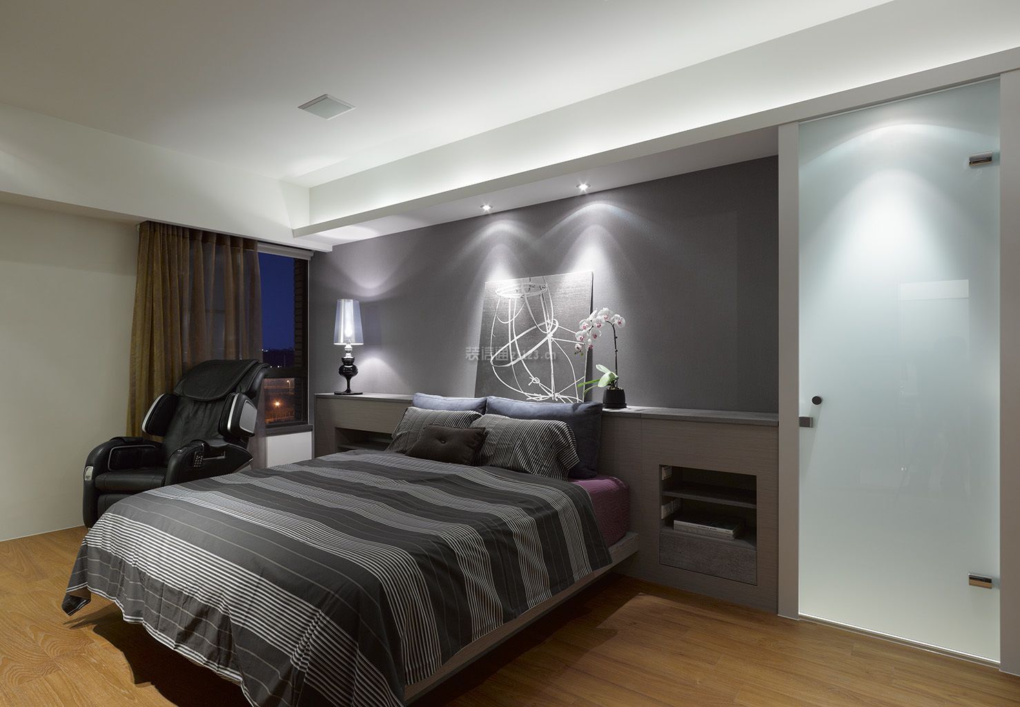 2020现代卧室简单装修 2020现代卧室装修窗帘效果图