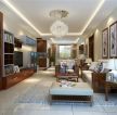 香博堡国际新中式106平三居室客厅装修案例