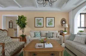 正方形茶几图片 布艺美式沙发 客厅美式沙发