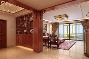 桂林广源国际社区150平米三居室中式风格装修案例赏析