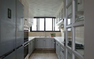 美式乡村风格厨房橱柜设计效果图片