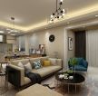阳光华庭现代简约120平三居室客厅装修案例