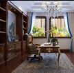 420平别墅古典欧式风格书房装修设计
