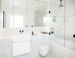 超小浴室纯白色装修效果图欣赏