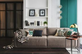 客厅沙发装饰效果图 2020客厅布艺沙发装饰效果图 