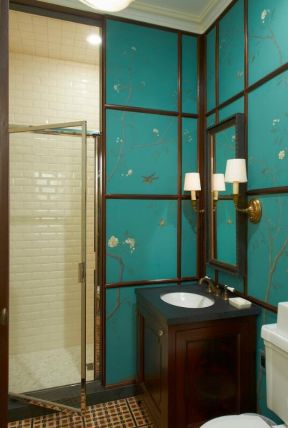 超小浴室玻璃门简单装修效果图一览