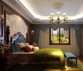 420平别墅古典欧式风格卧室装修设计