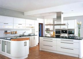 白色北欧风格 白色厨房装修效果图 2020白色厨房设计