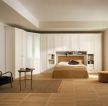 2023韩式风格卧室白色组合板式衣柜设计图片