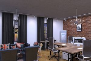 【海斯龙办公室装修】LOFT办公室装修设计创意方案实例