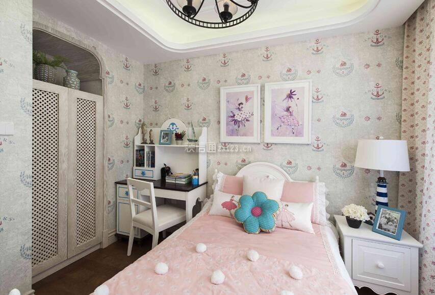 地中海风格家居儿童房卧室装修图片