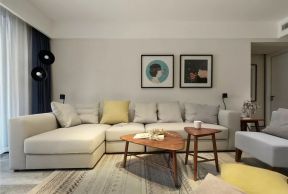 现代简约风格客厅转角沙发装饰图片