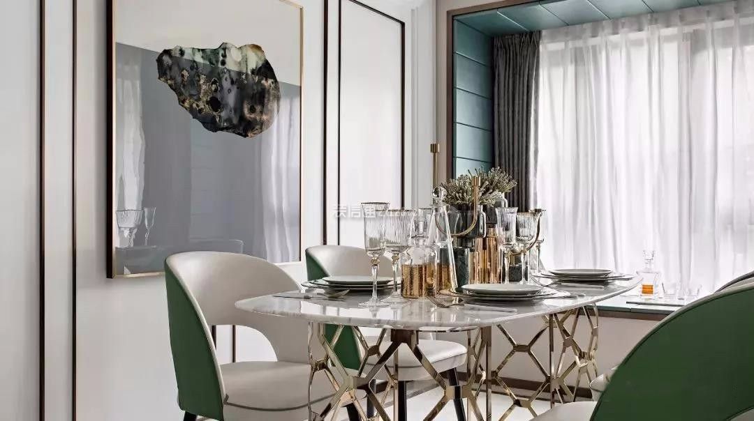 保利香槟国际90平米两居室现代简约风格装修餐厅效果图