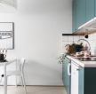 北欧迷你单身公寓餐厅厨房一体设计效果图片
