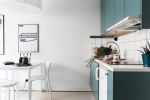 北欧迷你单身公寓餐厅厨房一体设计效果图片