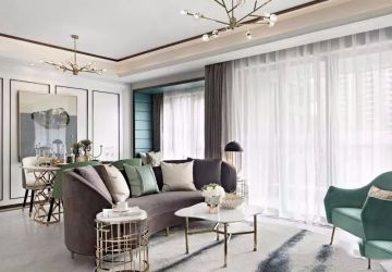 保利香槟国际90平米两居室现代简约风格装修效果图