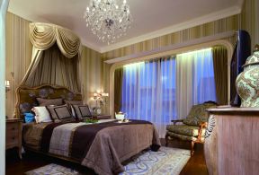 法式家居卧室纱帘装饰效果图片