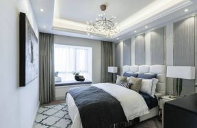 2020法式卧室设计图 2020卧室创意灯泡图片  卧室飘窗榻榻米装修效果图