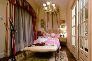 法式风格家居儿童卧室床幔装修图片