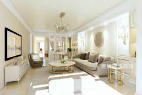 新怡家园200平米欧式风格客厅装修案例