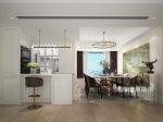 香山美墅167平米现代美式风格餐厅厨房装修案例