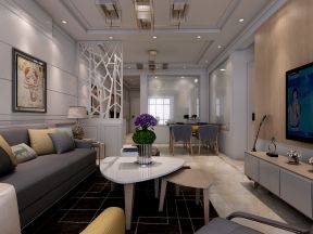 2020现代二居装修效果图 2020现代二居室客厅设计 