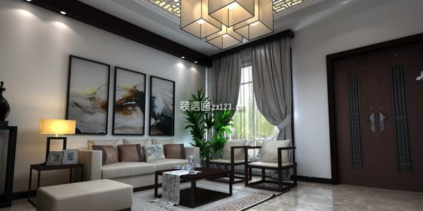 中式风格装修设计客厅设计