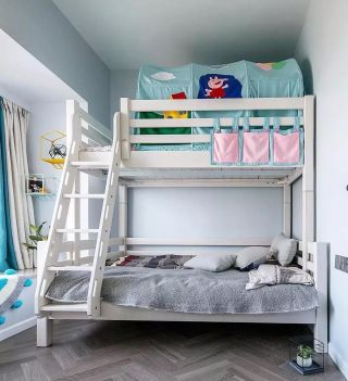 现代简约风格儿童房上下床装修设计图片
