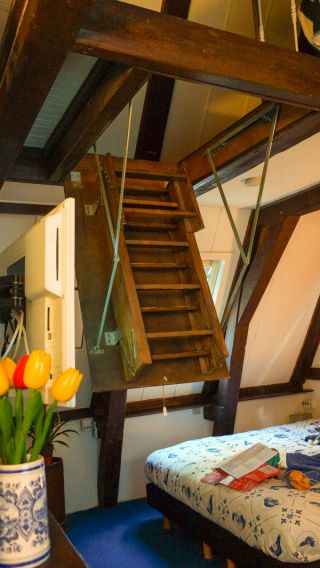 美式乡村风格小公寓阁楼楼梯设计图片