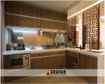 新中式风格别墅厨房隔断设计效果图片