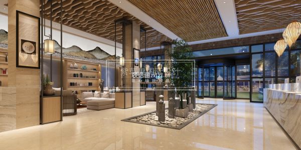 新区亚朵酒店中式风格700㎡设计方案