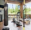 家庭别墅私人健身房实木地板设计图片