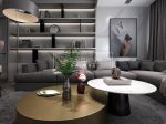 2023后现代风格客厅沙发装饰画设计效果图
