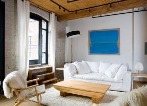 布艺白色沙发图片 小户型欧式客厅装修效果图
