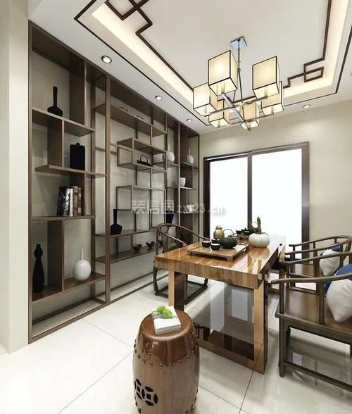 新中式茶室设计图片 新中式家具设计元素