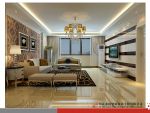 枫丹白露100㎡古典欧式三居室装修案例
