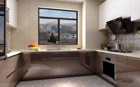 亢龙朗峯140平米三居室现代简约风格装修厨房效果图