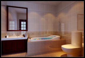 2023家庭卫浴间瓷砖背景墙设计效果图