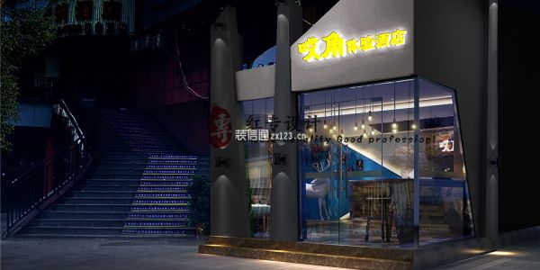 五星级酒店现代风格2000㎡设计方案