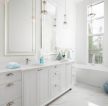 白色欧式家装卫生间浴室柜图片