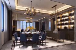 2022港式复式楼餐厅装修设计效果图片