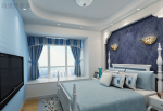 2023地中海卧室床装修设计效果图片