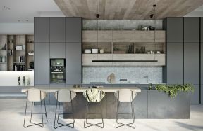  开放式厨房装潢 2020开放式厨房装修图 开放式厨房装效果图