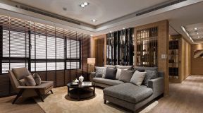 康桥丽景139㎡现代简约客厅沙发装修效果图