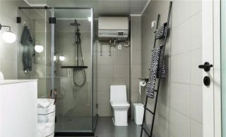 2023北欧卫浴间玻璃淋浴房隔断设计图片