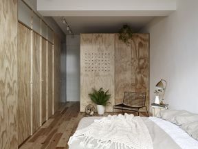 日式卧室装修案例 原木卧室装修效果图