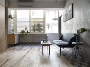 2020欧式客厅木地板装修效果图 小户型双人沙发