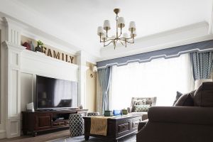 西安香榭水岸130平美式三居室装修案例 享受第一舒适至上