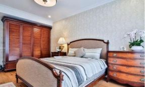 2023家庭卧室床头复古柜子设计图片