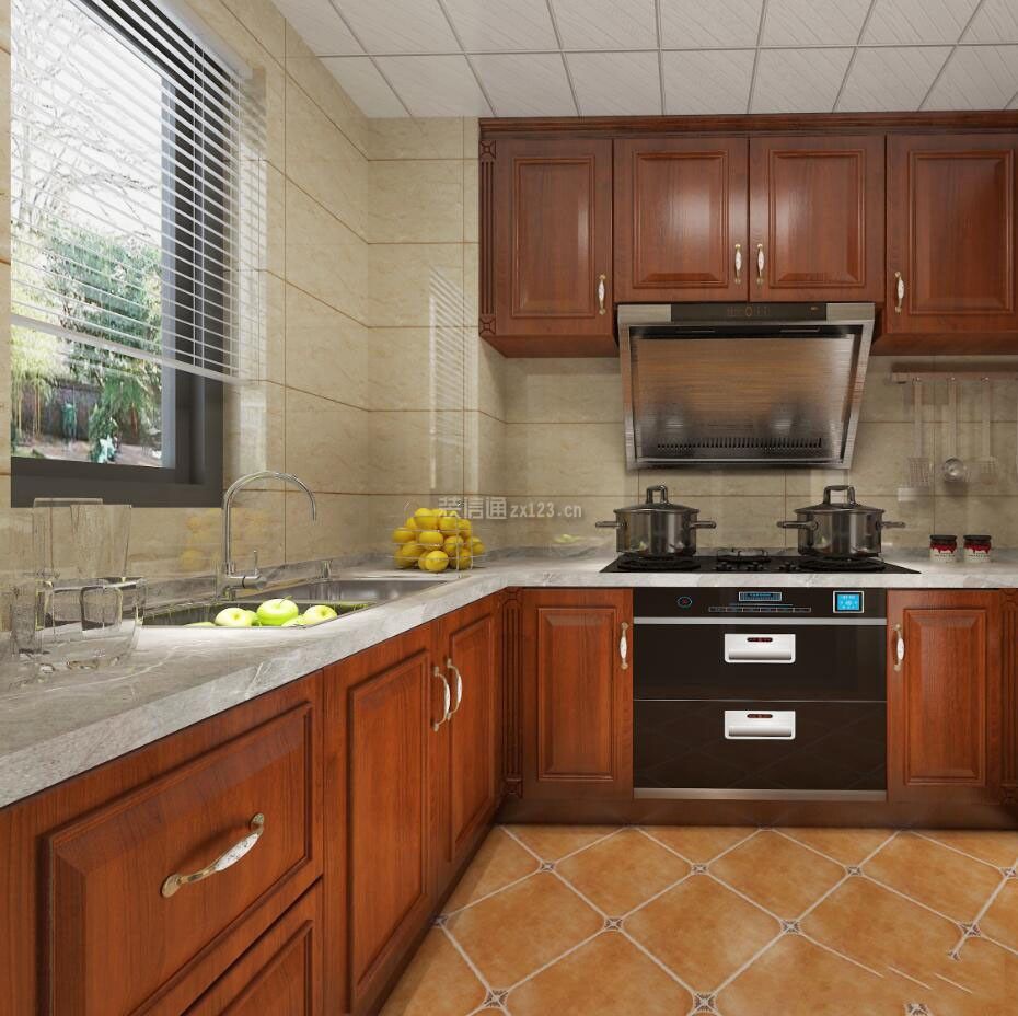 公安小区90平米两居室混搭风格厨房装修效果图